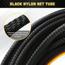 Arns de cableado de remolque de 4 pines y 5 cables, 22 pies para recableado, luces traseras en ambos lados, arns de cableado para remolque de barco, conector plano de remolque de 5 cables, luces de - inicial - Ver 6