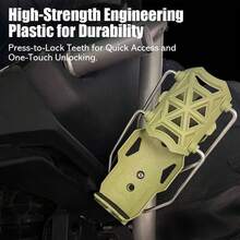 Soporte de Botella de Ciclismo Adaptativo Genérico, Soporte de Barra de Choque Ajustable para Manillar, Soporte de Botella de Agua para Motocicleta y Bicicleta, Sujeción Automática para Vasos de 2''-3'' de Diámetro (1PCS-Negro) - 2 piezas - Verde - Ver 10