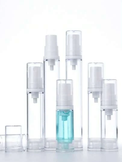 5 件 5ml 10ml 真空泵乳液瓶 - 防漏真空设计，可再填充 AS 塑料，适用于护肤品、精华液、面霜和旅行样品 - 小巧、卫生、耐用 - 非常适合沙龙、礼品和随身携带