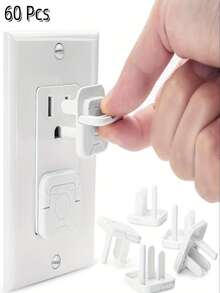 30/60pcs Outlet Covers - Electrical Outlet Plugs Safety Covers, Prevent Electric Shock - White - View 11