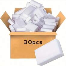 10/20/30 件套魔术刷和海绵套装 - 纳米洗碗、厨房擦拭、擦鞋、清洁和去污魔法，学生返校必备 - 白色 - 查看 14