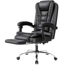 GartistGo Ergonomic Office Chair With High Backrest And Adjustable Tilt Function - Màu đen có chỗ để chân - Xem 7