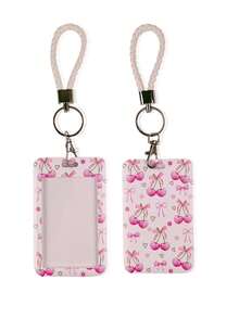 1 Set Butterfly Pattern Card Clips, Colorful Bowknot Student Card Clamp, 3D Cartoon Sewing Card Clips, Cartoon Projection Card Clips, Meal/Transit Card Holders, ID Card Protectors, Campus Card Holders School Supplies,Back To School - Multicolor - View 16