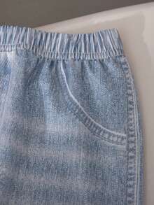 2pcs Girls Casual Outfits, Solid Color Bow Decor Design Regular Fit Crew Neck Long Sleeve Top And Pants Set, Spring/Autumn - Hot Pink - View 8