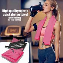1 peça Toalha de secagem rápida para esportes ao ar livre, absorvente de suor, macia e de secagem rápida, toalha de praia de microfibra, toalha de viagem compacta e macia, toalha leve para adultos, toalha esportiva absorvente de suor, toalha de ioga, toalha de fitness, toalha absorvente de suor para viagens, ioga, praia, banho, natação, caminhada, escalada, fitness, mochila, piqueniques, piscinas, camping, itens essenciais de praia ou qualquer outro esporte