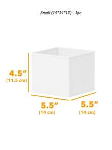 12/6/1 szt. organizerów do szuflad z materiału – składane i zmywalne pudełka do przechowywania bielizny, ubranek dziecięcych, biustonoszy, skarpetek, krawatów, szalików, białe - Biały - Zobacz 13