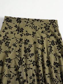 Jupes femme vintage polyvalentes de style A-line décontractées