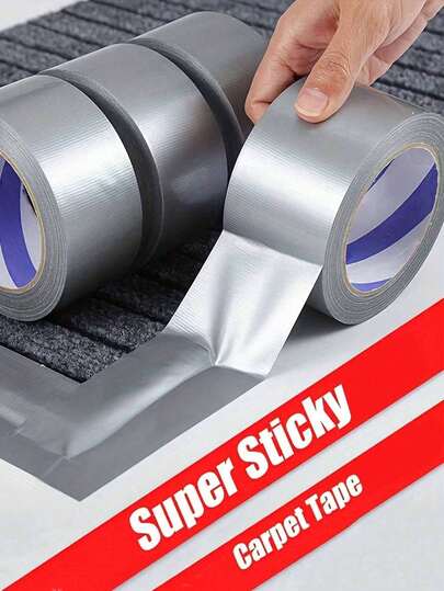 1pc Extra Strong Waterproof Duct Tape - Versatile Silver Grey Adhesive For Walls, Plastic, Glass, Wood And Metal - Ideal For Diy Home Decoration And Office Use, Daily Accessories For The Home Suitable For Kitchen, Bathroom Shower And Toilet Edge Trimming Kit Mouth Tape Double Sided Tape Adhesive Phone Cases Phone Cases Tape