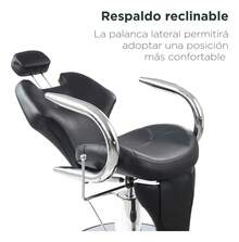 Barber Chair Hairdressing Chair - Black - View 3