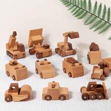 Wooden Construction Vehicles Excavator Toy Crane Model, Kids Toy Car, Baby Birthday Gift - Camel - View 12