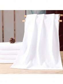 3pcs Solid Hand Towel, 25x25cm Plain White Small Face Towel, Multifunction Washcloth For Home
