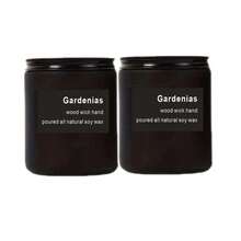 Matte Black Large Candle, Lavender/Sandalwood/Cedar/Jasmine/Red Rose Scented Soy Wax Candle, Unscented Frosted Glass Jar, Ideal Gift For Men & Women, Suitable For Dining Room, Bedroom, Bathroom, Study, Christmas, Thanksgiving, Christmas Eve, Mother's Day, Birthday