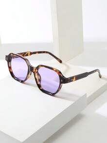 1pc Unisex Retro Round Frame Minimalist Fashion Fashion Glasses (Suitable For Driving, Travel, Vacation, Casual, Outdoor Activities, Daily Use)