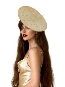 1pc Tea Party Faux Pearl Fascinator Hat For Women Kentucky Headwear Derby Pillbox Church Hat For Cocktail Wedding Fascinator Headband Mini Hats Tiny Hats Mini Top Hat Mini Cap, School Stuff, Gifts, Hair Accessories, Classy, Festival Outfits, Rave Accessories, Gala Night - Multicolor - View 10