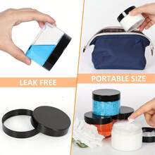 1/3Pcs Plastic Storage Bottles With Lids, Clear Plastic Jars Refillable Plastic Cosmetic Containers,Paint/Ointment/Mask Jars, Eye Cream/Face Cream Bottles, PET Wide-Mouth Transparent Sample Packaging Bottles, Cosmetic Refillable Containers With Screw On Lids For Kitchen Use Lotions & Beauty Products