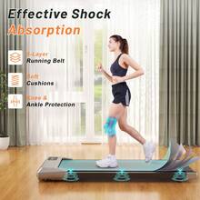 Walking Pad, Under Desk Treadmill For Home, Portable Mini Treadmill, No-Assembly Treadmills, App/Remote Control, Led Display, Walking Jogging Machine(‎Grey) - 查看 3