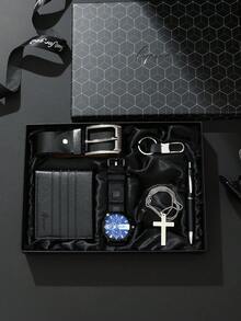 Men's Gift Set, Holiday Gift Box For Friends, Family, Business Clients, Premium Watch, Sunglasses, Creative Gift Box, Suitable For Valentine's Day, Father's Day, Teacher's Day, Back To School, Graduation, New Year, Gifts For Loved Ones