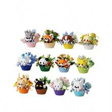 甜点蛋糕，熊猫动物，卡通公仔积木摆件，娃娃礼物，适合作为女性礼物交换，生日礼物，圣诞礼物，新年礼物