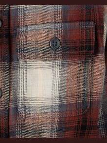 The Children's PLACE Kids Plaid Flannel Button Up Shirt - TERRA - 查看 3