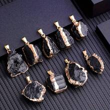 QYDCX Natural Selenite Gypsum Pendants - Quartz StonePoint Synthetic Gemstonestone Jewelry Necklace For Daily Layering | Valentine's Gift & Positive Energy Jewelry - White - View 5