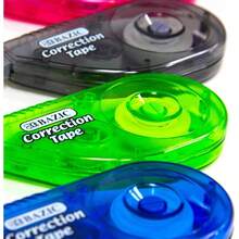 Correction Tape 5 Mmx 236 Instant Corrections, Easy To Use Applicator Tapes Roller White Out Office School Home, 1 Unit, Random Color - Initial - View 4