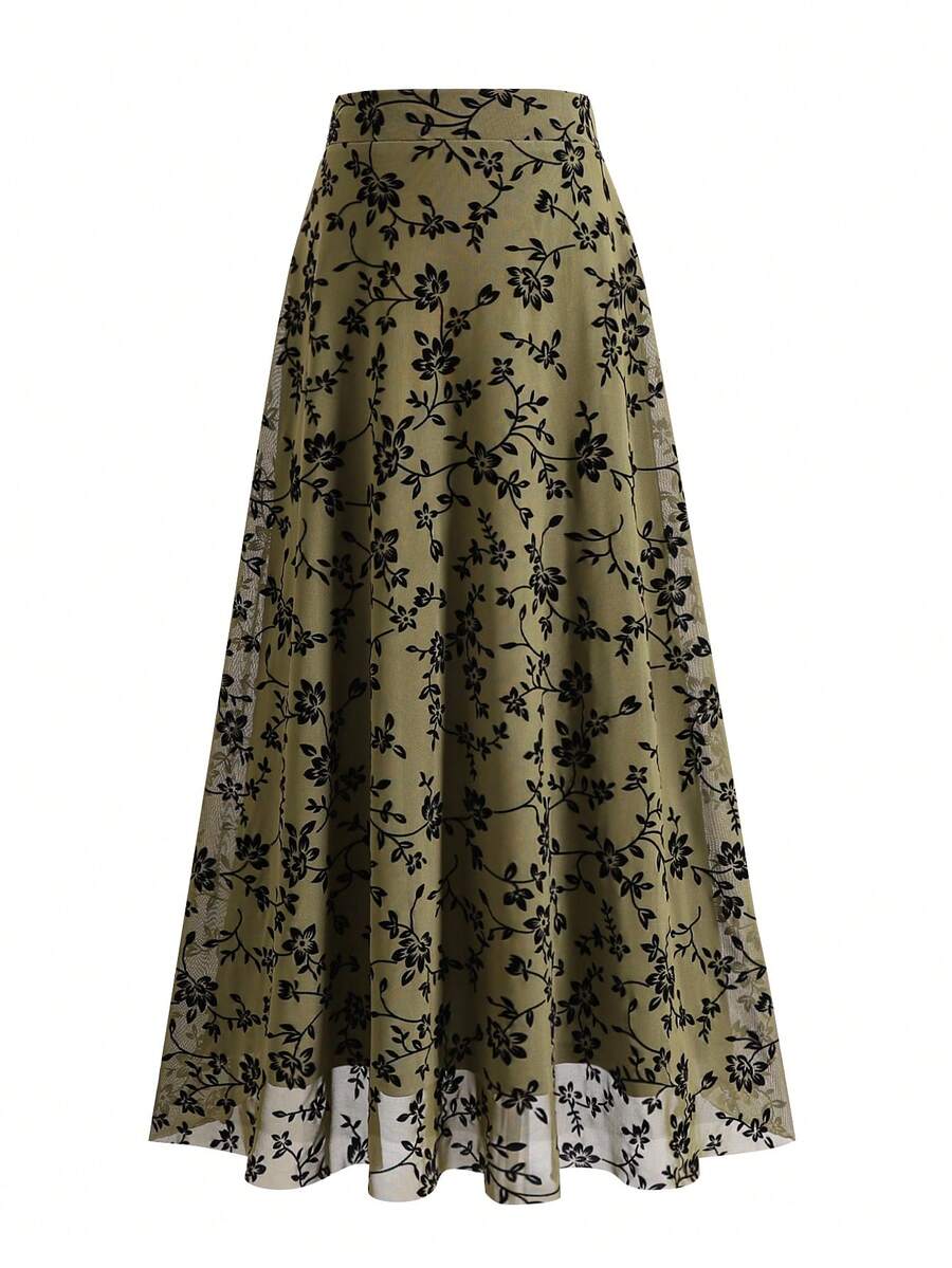 Jupes femme vintage polyvalentes de style A-line décontractées