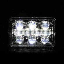 1个 AURUM BEAM 高/低光束日间行车灯 4X6 卡车大灯 5 英寸方形灯改装越野车灯 汽车 LED 大灯