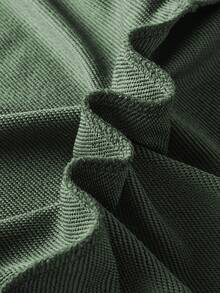 女士秋冬休闲宽松圆领卫衣，字母玫瑰印花，百搭假日风上衣，适合日常穿着，时尚秋冬春季单品 - 淺綠 - 查看 5