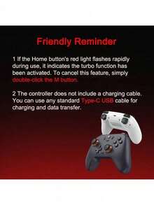 GAMESIR T4 Nova Lite Tri-Mode Game Controller With Zero-Drift Hall Effect Electromagnetic Joysticks And PS5-Level Linear Triggers For Precise Speed Control For PC, Switch, IOS, And Android (Space Purple) - Deep Space Purple - View 10