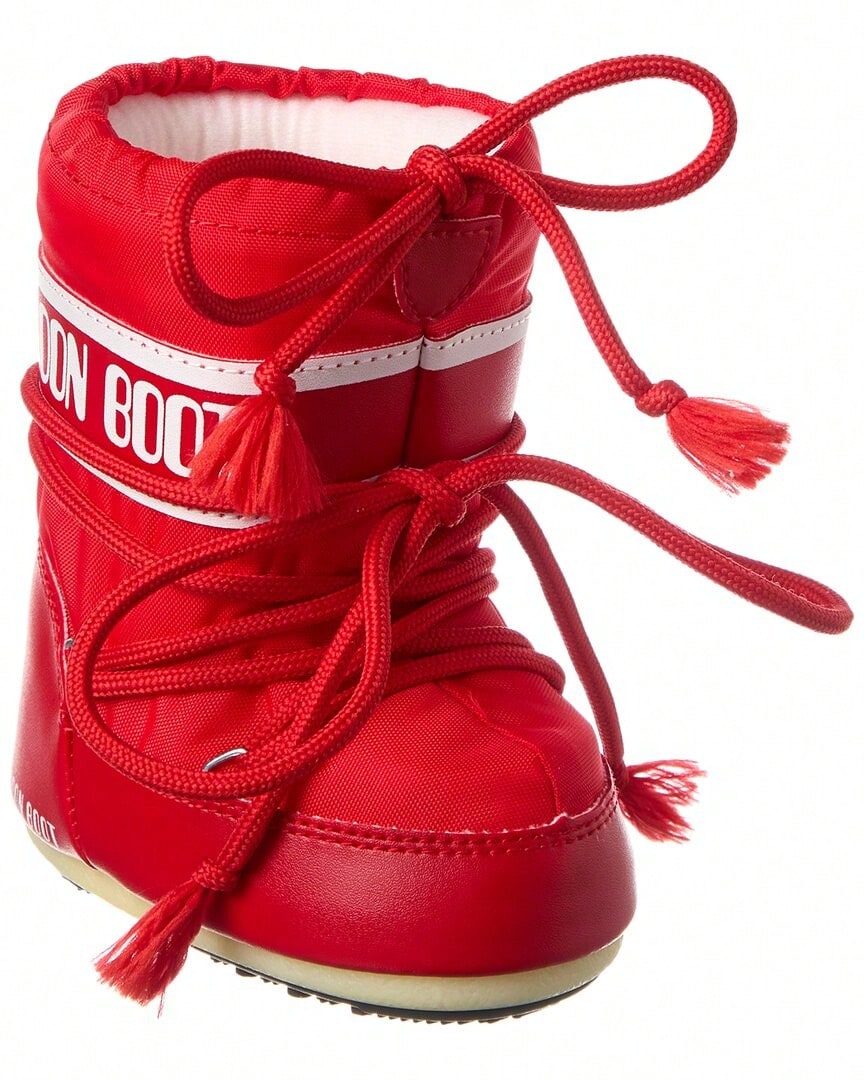 Moon Boot Mini Icon Nylon Boot - 紅色 - 查看 1