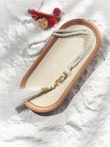 1pc/6pcs Islamic Prayer Beads, 99 Glass Faux Pearl Thread Beads For Muslim Worship And Arabic Praise Bracelet - Multicolor - View 7