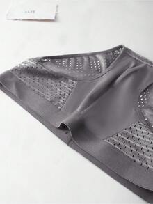 4 piezas de calzoncillos sólidos suaves y transpirables para hombres - Multicolor - Ver 5