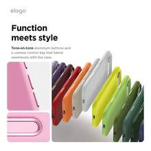 Elago Minimalist Dopamine Magnetic Liquid Silicone Case For IPhone Air, Compatible With MagSafe, Liquid Silicone Material, Protective Cover, Shockproof, Slim Phone, Fashion, Velvet - For Men, For Women, Luxury, Fashion, High Quality - Màu Hồng Tươi - Xem 4