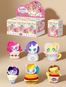 Hasbro " Food Party Blind Box 1-Pack - Sweeter With Friends Plush, Random 8 Styles (Cupcake/Hamburger) For Ages 3+"