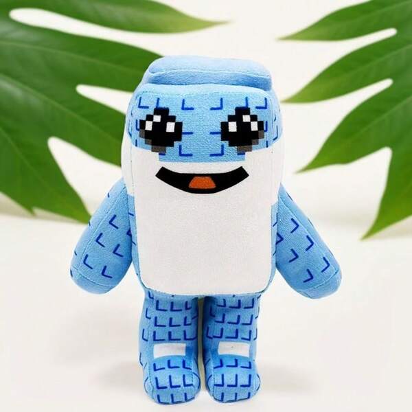 Steal A Brainrot Tralaleritos Plush Dolls Blue Mosaic Dolls Game Surrounding Shark Plush Toys Soft Toys For Kids Birthday Gifts