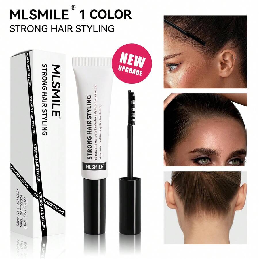 Cera para el cabello, barra de gel para el peinado, fácil de peinar, portátil sin enjuague, herramienta de peinado anti-encrespamiento y sin grasa apta para hombres, mujeres y niños