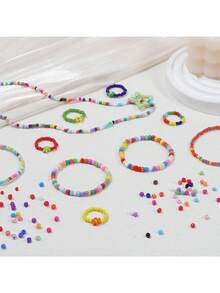 3mm Glass Seed Beads Kit, Mix Colors Seed Beads Kit For Jewelry Making, DIY Bracelet Necklace Key Chain Craft, Atmosphere Decoration Friend Party Gifts