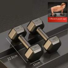 六角哑铃套装，男女通用涂层健身哑铃，家庭健身器材，肌肉训练，力量训练