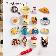 1pc/5pcs/7pcs/9pcs/11pcs/12pcs Food Fridge Magnets, Cute Decorative Magnets, Strong Resin Magnets For Kitchen, Home, Office - Multicolor - View 11