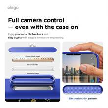 Elago Minimalist Dopamine Magnetic Liquid Silicone Case For IPhone Air, Compatible With MagSafe, Liquid Silicone Material, Protective Cover, Shockproof, Slim Phone, Fashion, Velvet - For Men, For Women, Luxury, Fashion, High Quality - 鈷藍 - 查看 3