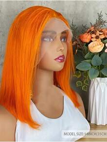 Eulisi 13x4蕾丝前假发，180%密度，无胶高密度透明蕾丝前假发，真人发丝预先拔毛，带婴儿绒毛，自然发际线（8-14英寸），蜜金色 P427#，姜橙色 350#，棕色 4#，酒红色 99J#，1B#，自然黑色 - 自然色&黑色系 - 查看 45