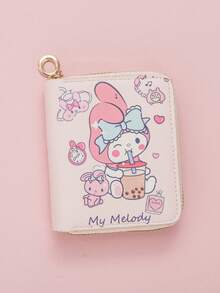 1pc Cute & Fashionable Wallet, Kuromi & My Melody Girl Design Wallet, Perfect Gift For Christmas, Thanksgiving, Birthday Or Valentine's Day Party - Multicolor - View 8