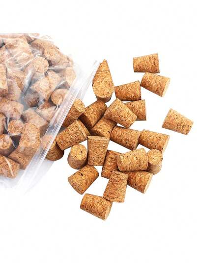 Conical Soft Cork Stoppers, Premium Bottle Corks, Small Wine Bottle Corks, Replacement Bottle Stoppers, Wooden Beer Bottle Caps, Suitable For Bars, Homes, Restaurants, Craft Projects