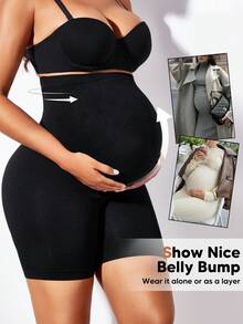 Women's Maternity Biker Shorts Pregnancy Yoga Workout Activewear