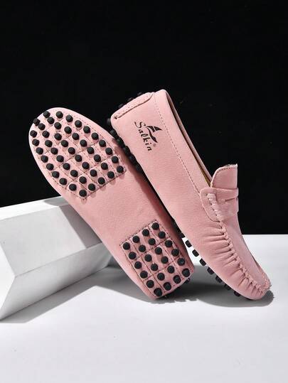 Designer Women's Slip-On Loafers, Soft Faux Suede, Comfortable Casual Driving Shoes, Rubber Sole, Versatile For Dresses, Jeans, Suitable For Middle-Aged, Young, Students, Daily Walking, Spring/Summer/Autumn, Plus Size