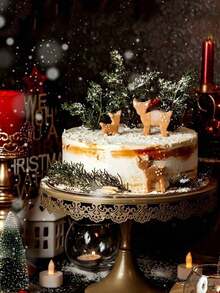 1pc Round White Foam Cake Model, Suitable For Decoration And Making, Baking Display, Wedding Cake Design, Birthday Cake, Christmas Party Cake Or Dried Flower Decor, Valentine's Day, Easter And Other Holiday Party Cake Decoration