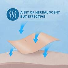 20片/套 艾灸贴，四向弹力，冷热皆宜。可用于膝盖、背部，放松身心，缓解疲劳。方便易用，温和不刺激，也可用于放松颈部，适用于身体多个部位。 - 彩色 - 查看 4