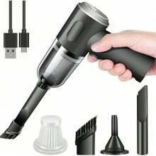 Cordless Vacuum Cleaner Small - Desktop Dust And Debris Remover - Computer Cleaning Kit Car Vacuum Cleaner Super Powerful Large Suction Car Multi-Scene Use Mini Handheld Multi-Function Portable High-Power Cordless Vacuum Cleaner For Car And Home, Dual Batteries, Handheld Portable Design, Used To Clean Car/Office/Home/Computer/Decoration - màu đen - Xem 12