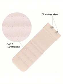 3/6/9件装加大码可调节弹性文胸延长带，2排3扣长款文胸后背夹，舒适文胸延长带，适合日常穿着和换季服装调整 - 彩色 - 查看 10