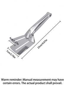 1 Pc Stainless Steel Multi-Functional Frying Clip For Steak, Fish, Meat, AndTNoodles -Ideal For Barbecues And Baking - Easy To Use